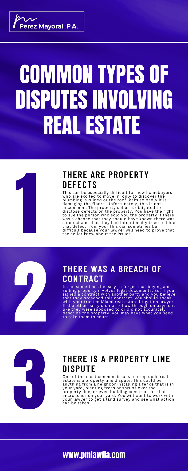 Common Types of Disputes Involving Real Estate Infographics