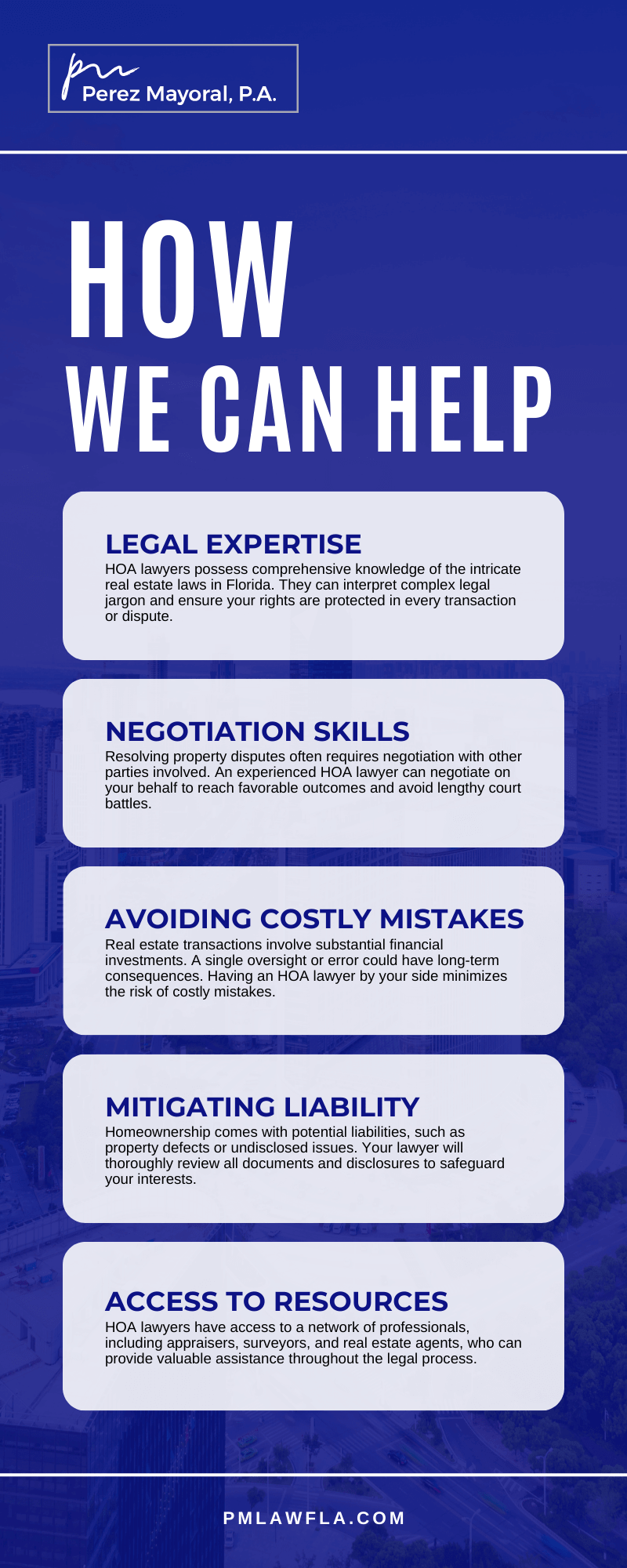 How We Can Help Infographic