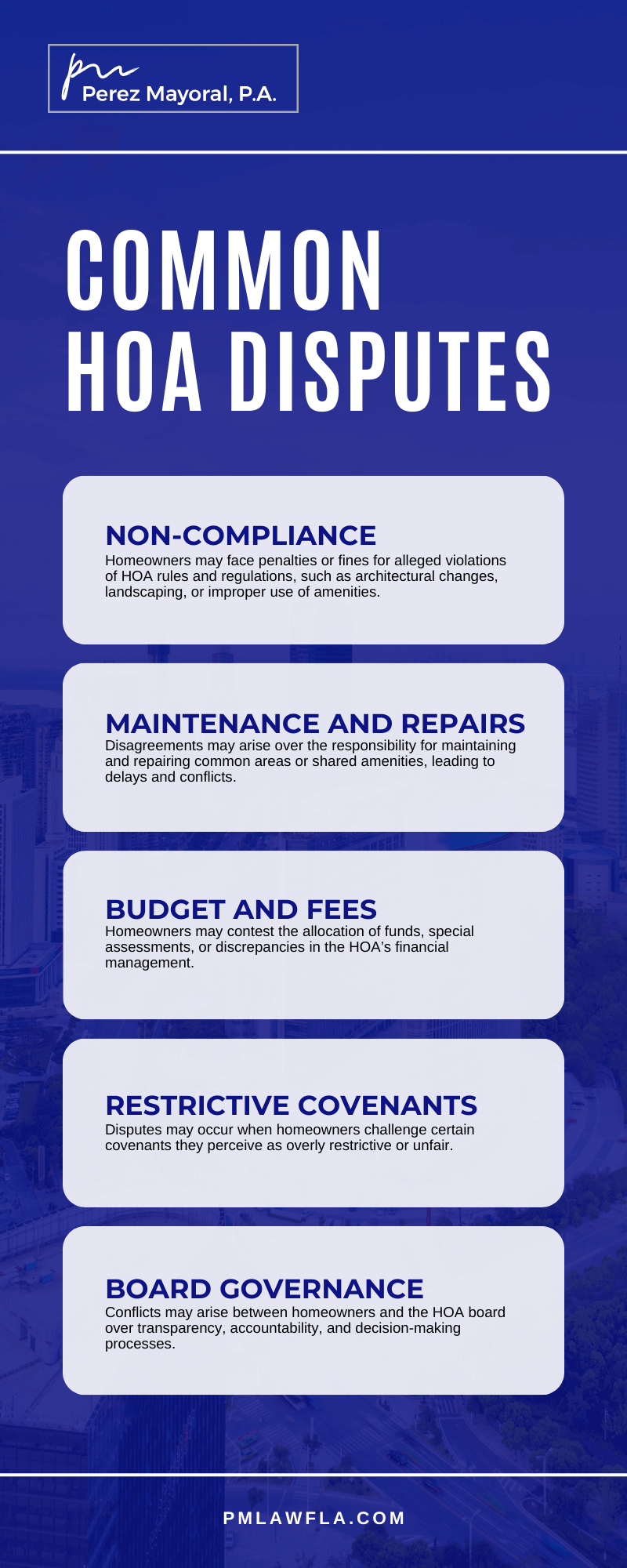 Common HOA Disputes Infographic