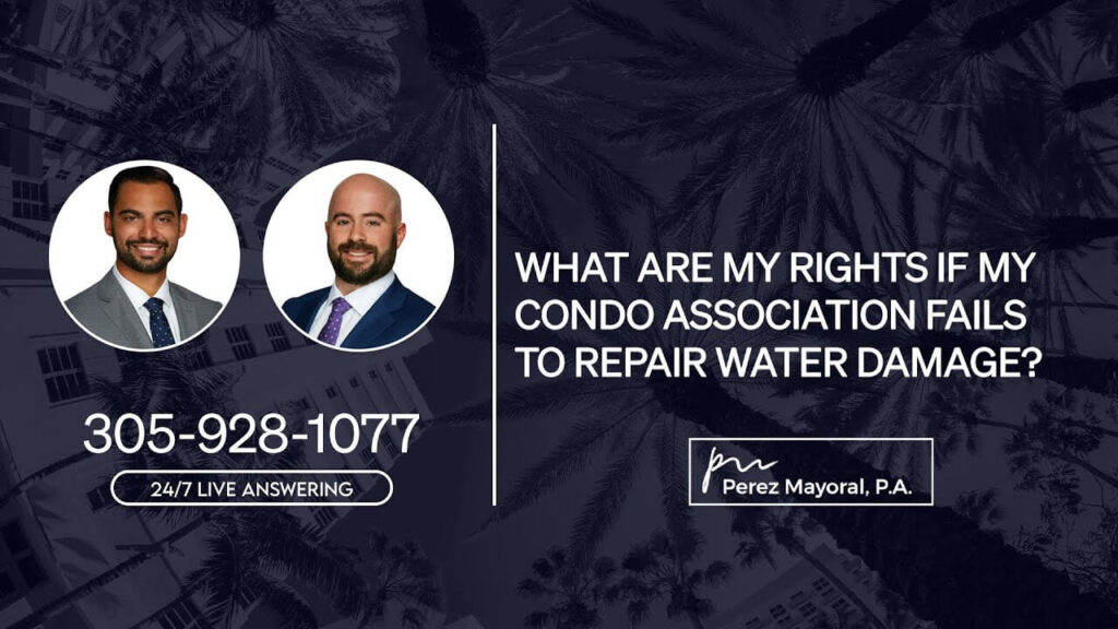 What are my rights if my condo association fails to repair water damage