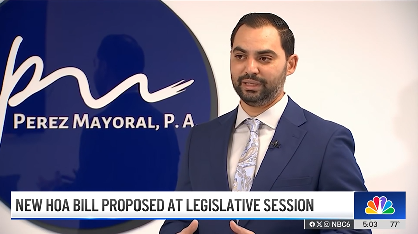 Co-founder Erik Perez interviewed by NBC on a a new HOA bill proposed at Florida legislative session